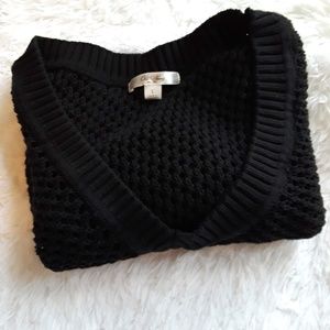 Old Navy Chunky Knit Black Sweater Size Large